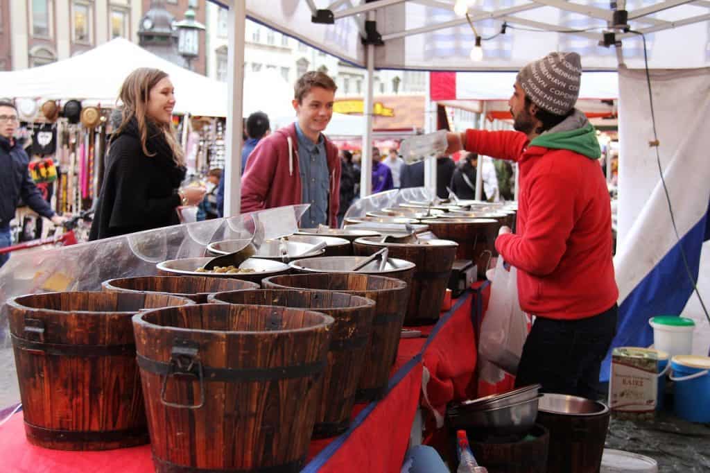 Food market in Copenhagen