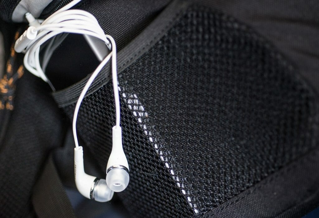 Headphones in a bag