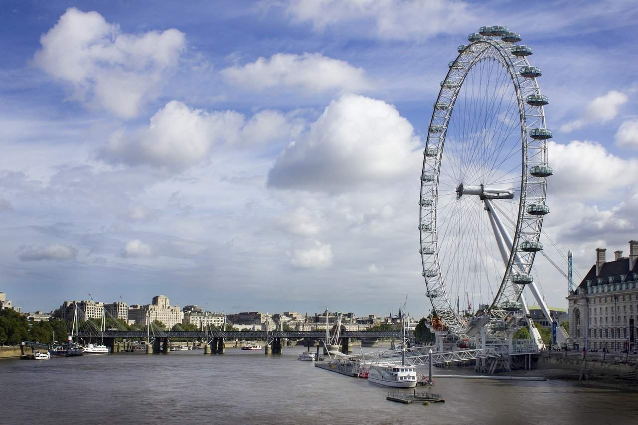 London Eye on River Thames