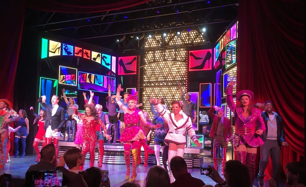 People on stage in Kinky Boots the Musical