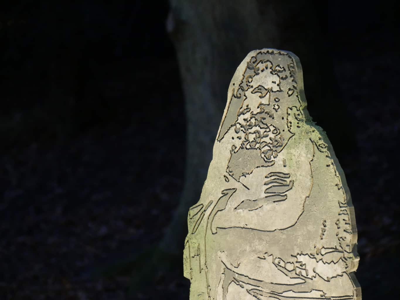 A statue on a path at Waddesdon Manor