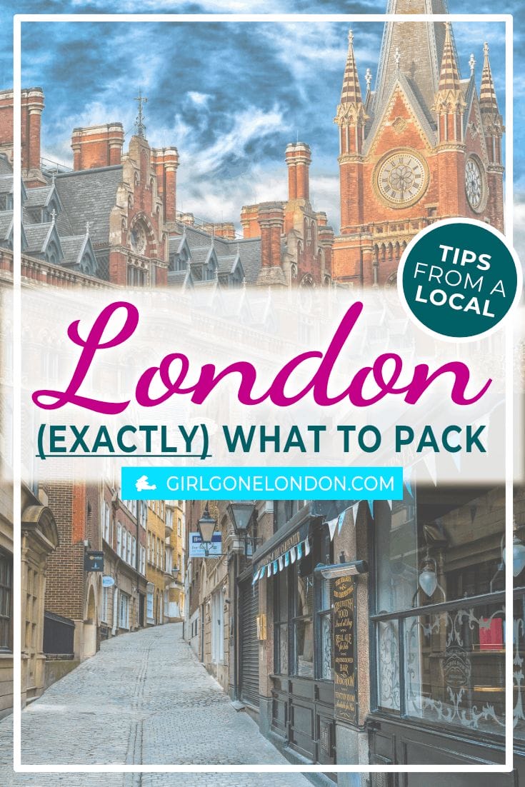 trip to london packing list