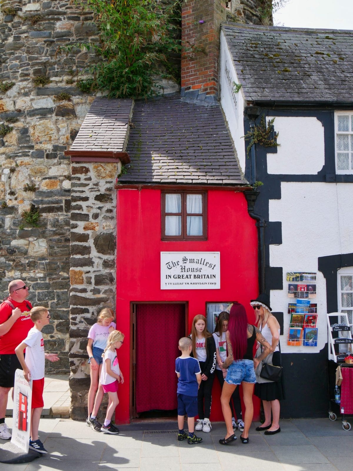 The smallest house in Great Britain in Conwy, Wales
