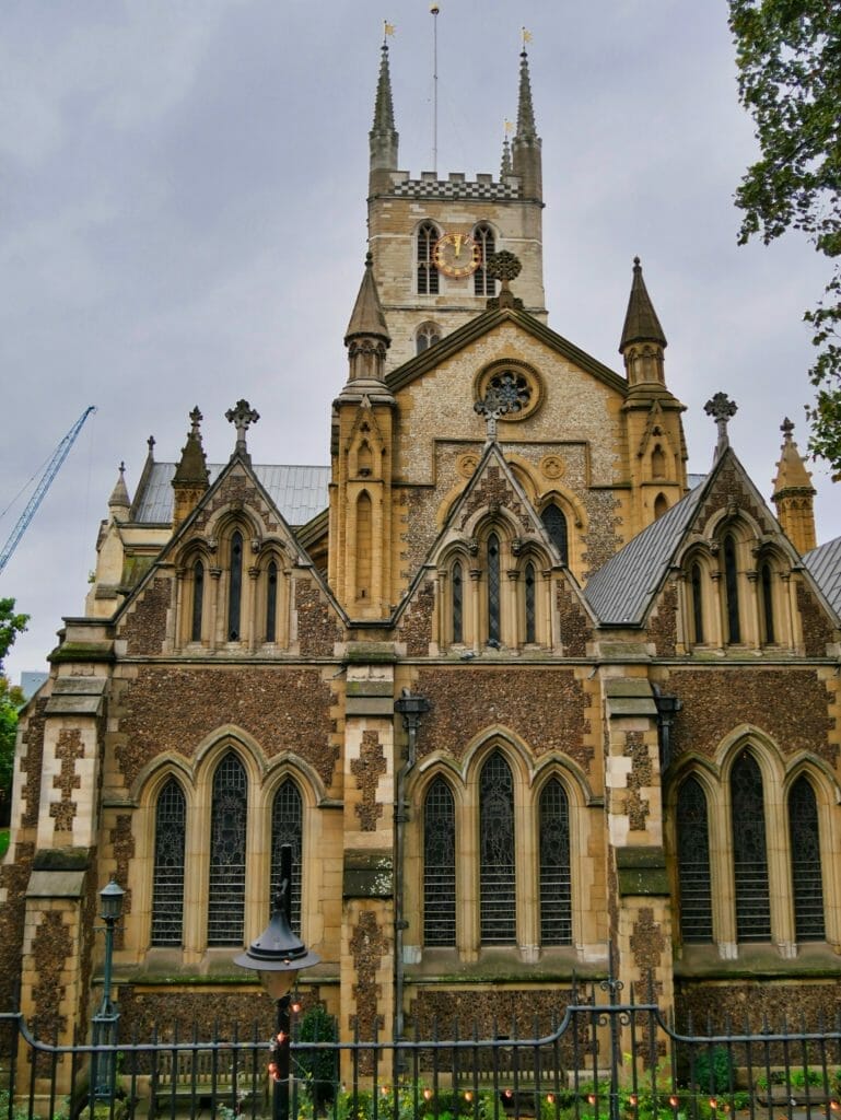 The exterior of Southwark Cathedral London