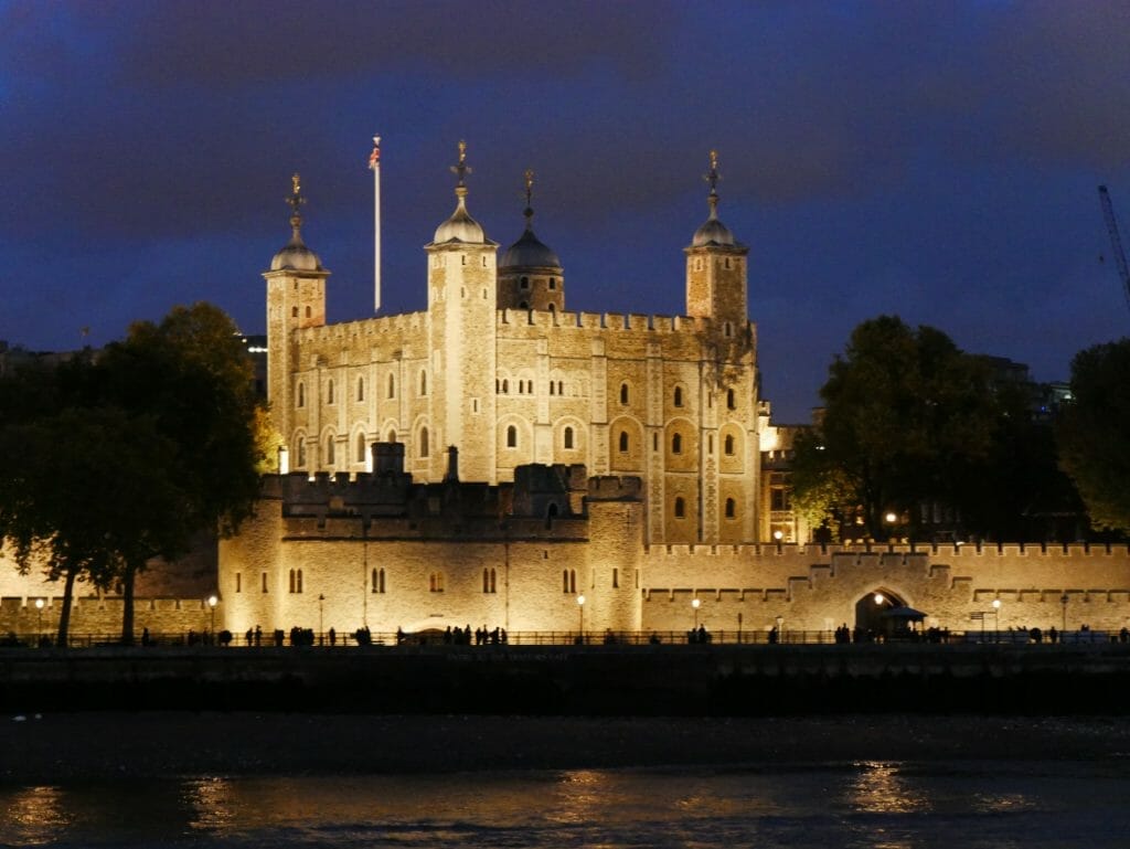 The Tower of London at night