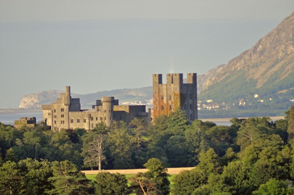 Sunset at Penrhyn Castle in North Wales
