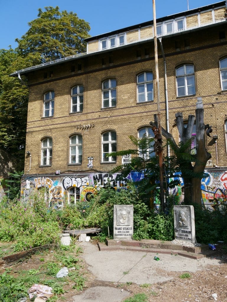 A memorial see on the Berlin secret food tour