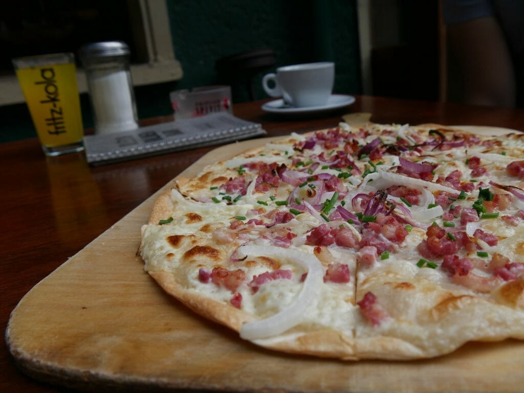 Flamebread on a table