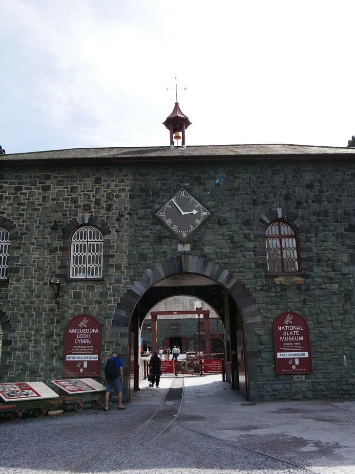 Entrance to Slate Mine Museum in Llanberis Wales