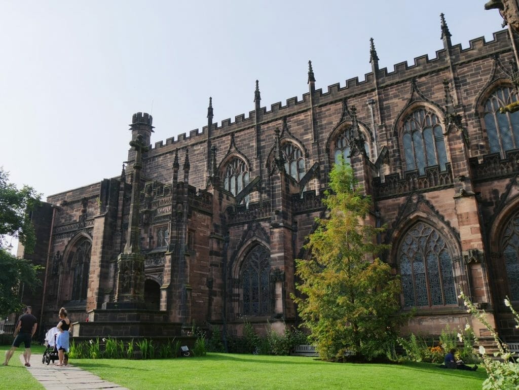 Exterior of St Giles Church Wrexham