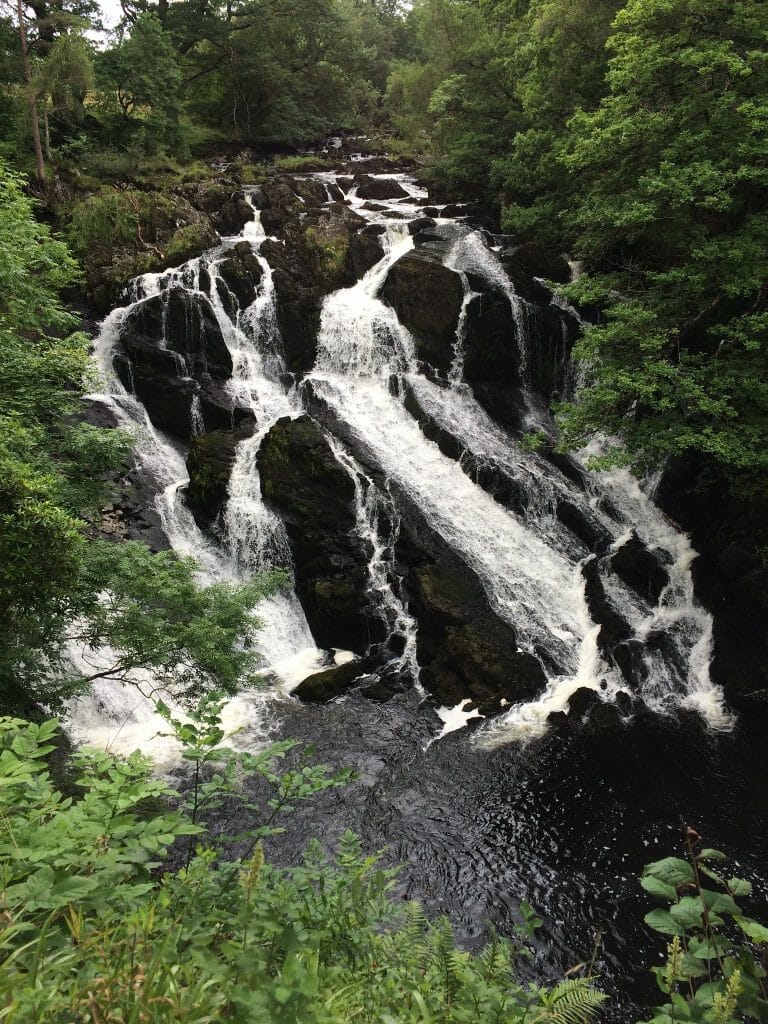 Waterfall in Gwydir Forest Park