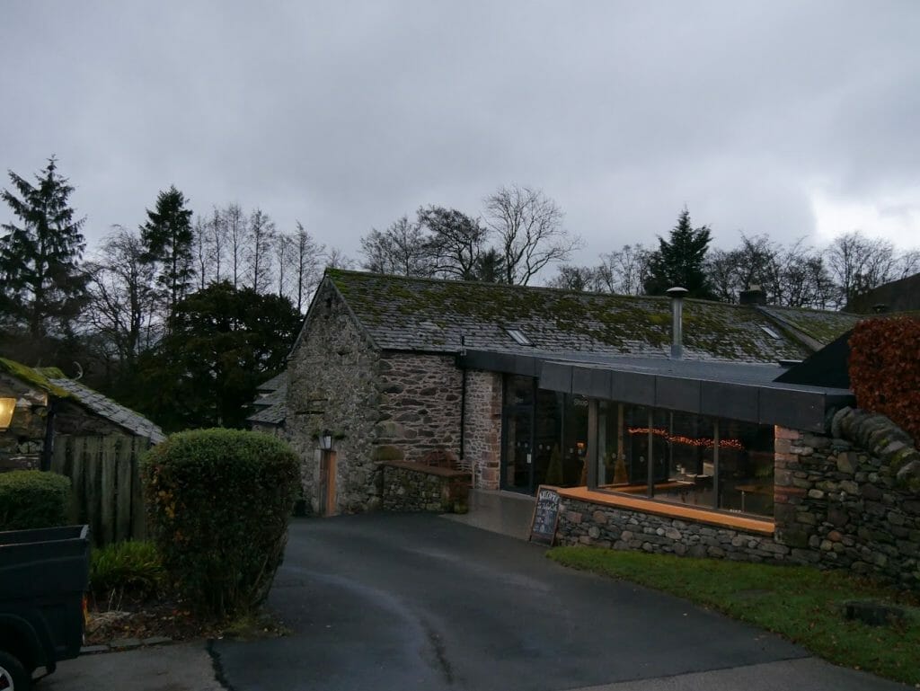 The shop at The Quiet Site in the Lake District - made of stone and modernised.