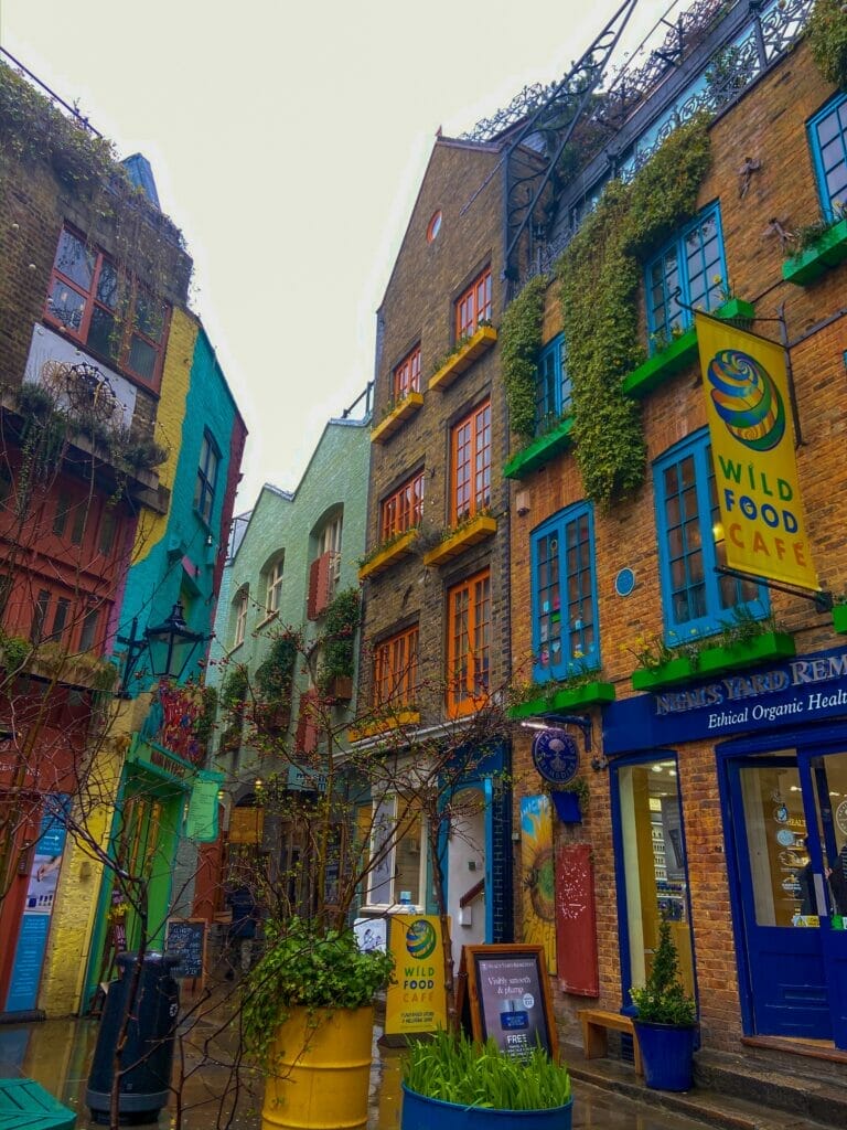 Colorful section of Neal's Yard in London