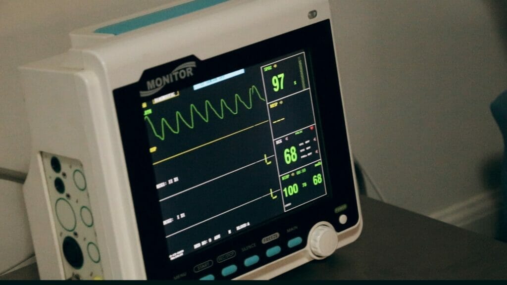 heart monitor in hospital