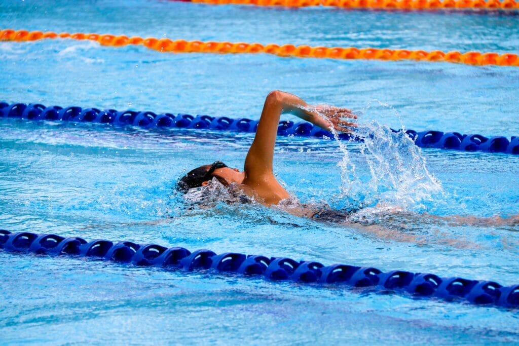 Person swimming