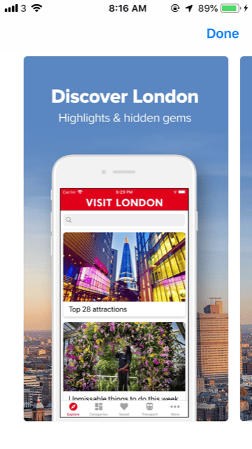 travel apps london