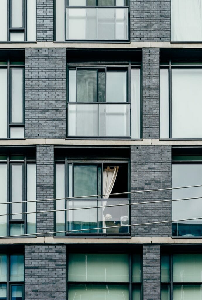 windows on London flat