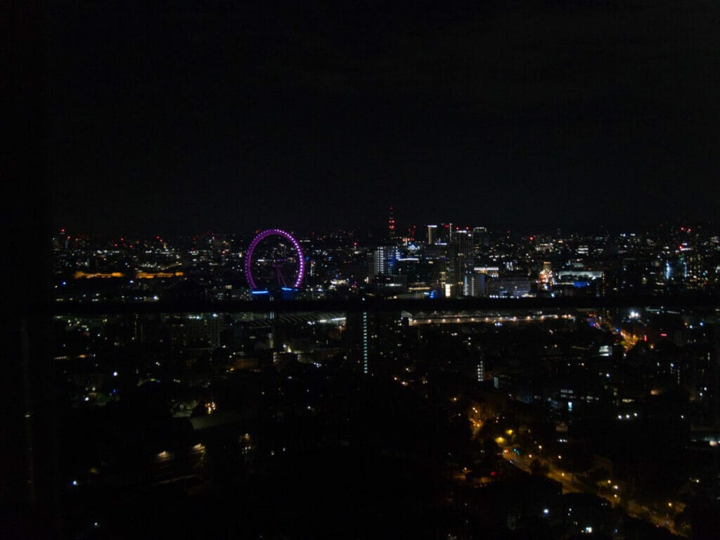 London at night