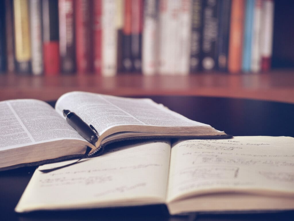 books on table