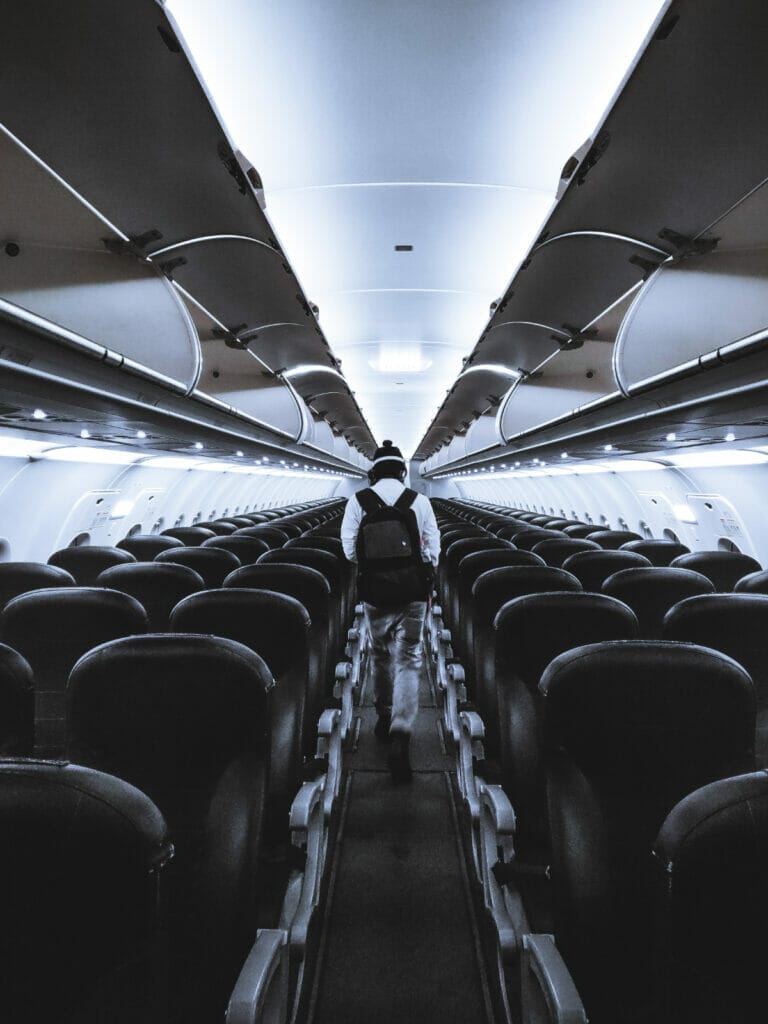 Inside of Plane