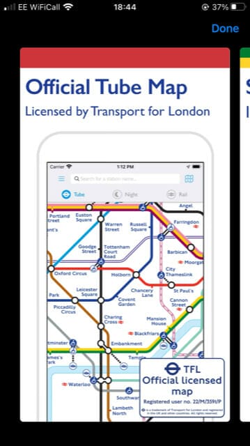 travel apps for london