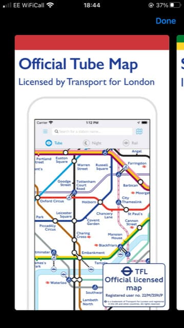 travel apps london