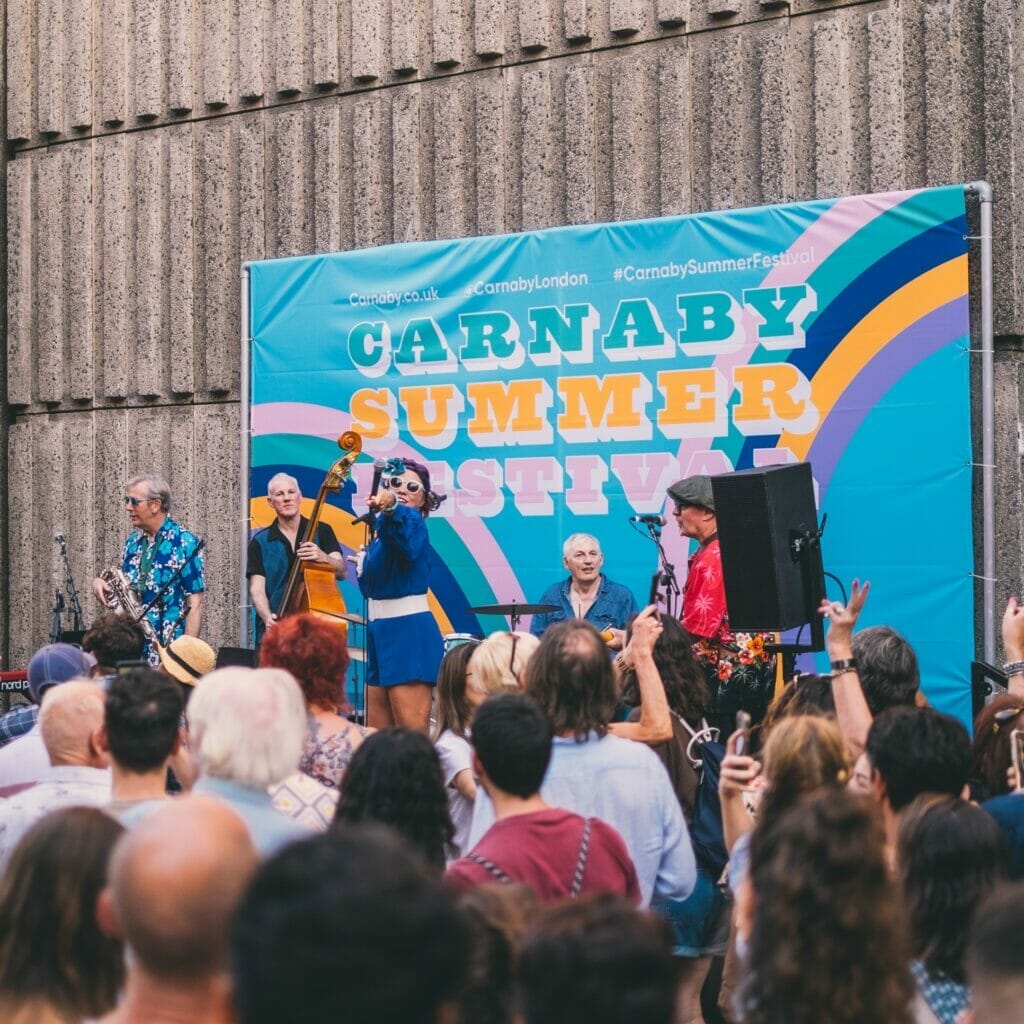 singers at Carnaby Summer Festival