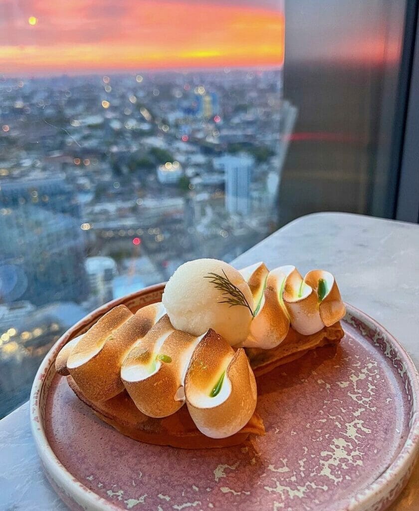 food at Duck and waffle