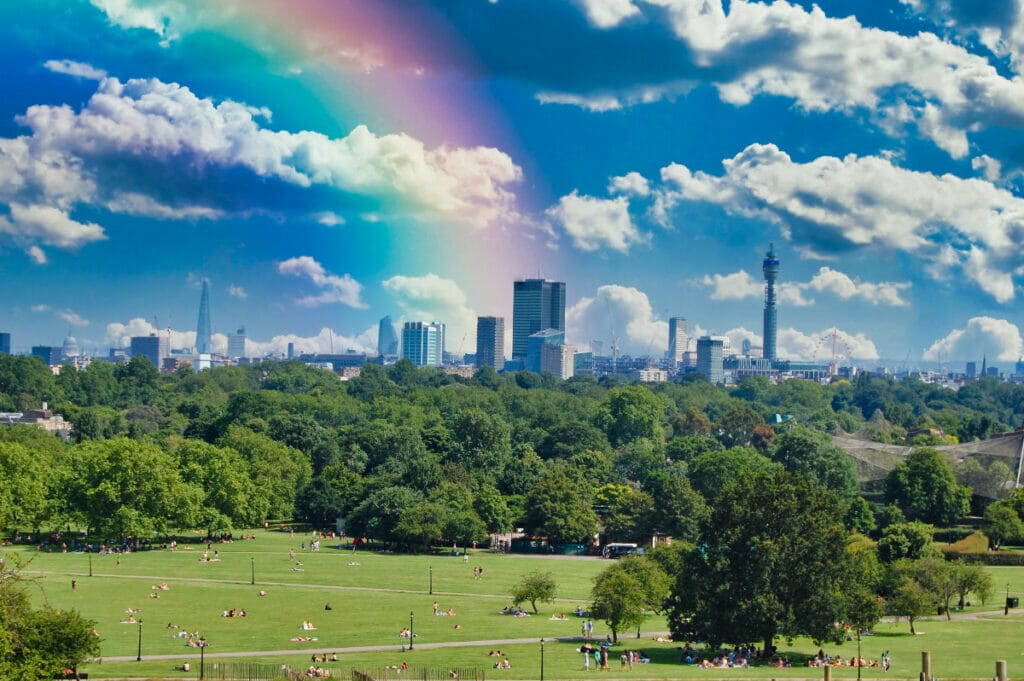 Rainbow over primrose hill