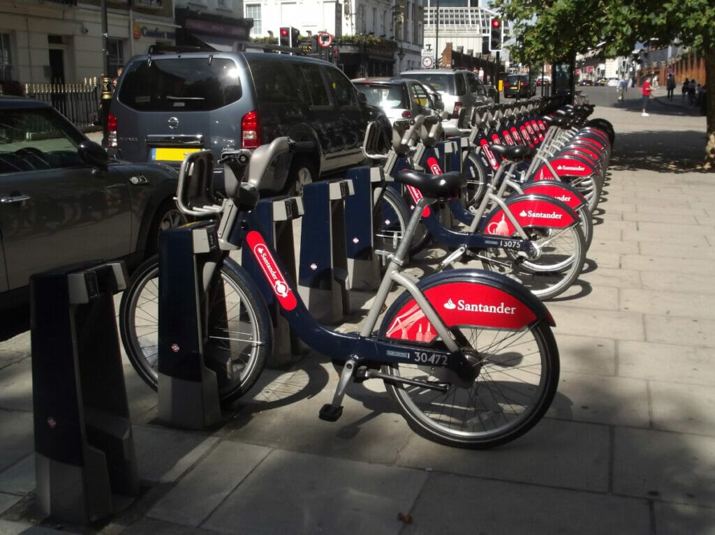 Boris bikes in London