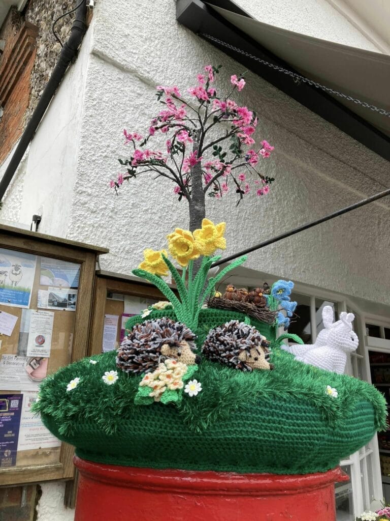 knitted postbox covers pattern